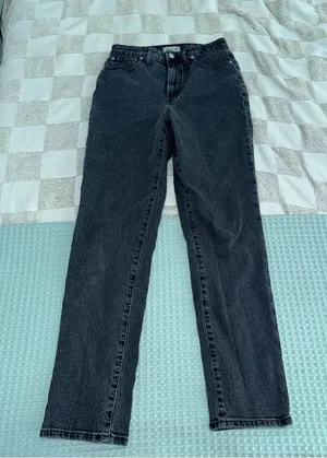 Madewell The Curvy Perfect Vintage Jean Black 28T High Rise Straight Leg thumbnail 1