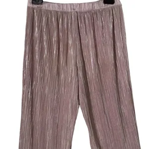 Victoria's Secret Pleated Metallic Pink Wide Leg Pajama Pants Size S Loungewear thumbnail 4