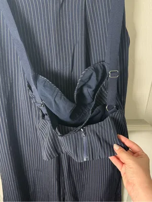 Princess Polly Briana Set Navy Pinstripe 0 thumbnail 6