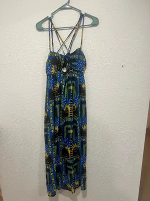 Joao Anthropologie Incerti Strappy Bandeau Dress M thumbnail 3