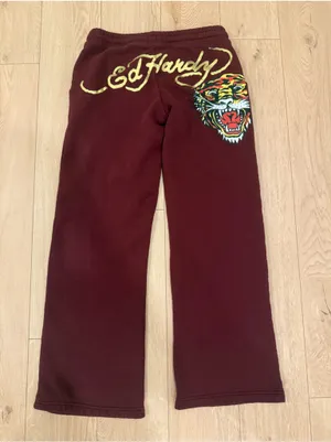 Ed Hardy Retro Tiger Sweatpants Size Medium thumbnail 9