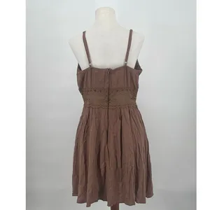 NWT Almost Famous Brown Babydoll Sundress Crochet Y2K Forest‎ Fairy Coquette thumbnail 10