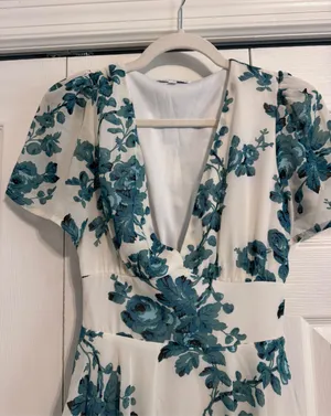 NWOT Baltic Born Green Ruffle Maxi Dress thumbnail 5
