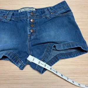 Vintage 90s Y2K American Eagle Denim Jean Shorts Womens 4 Button Fly Low Rise thumbnail 6