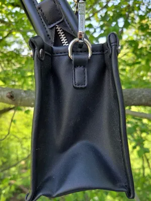 Steve Madden Black Quilted Mini Satchel crossbody new without tag thumbnail 4