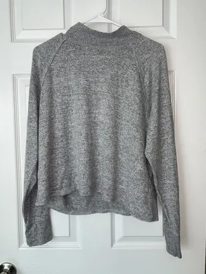 Abercrombie and Fitch Grey High Neck Long Sleeve thumbnail 1