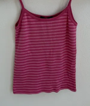 NWT Brandy Melville Pink Striped Spaghetti Strap Tank Top thumbnail 1