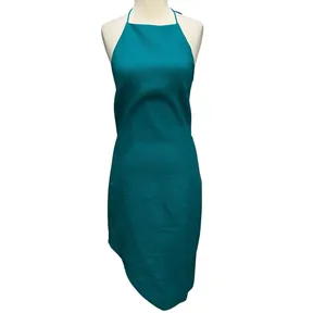 C/MEO Collective Star Lesson Dress Womens S Green Asymmetric Halter Textured‎ thumbnail 2