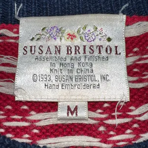 Adorable Vintage 90s Susan Bristol Ramie Cotton Sweater! thumbnail 8