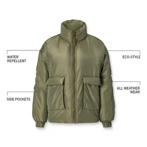 Fabletics Black Puffer Coat XL | Warm Winter Outerwear, Athletic Style thumbnail 5