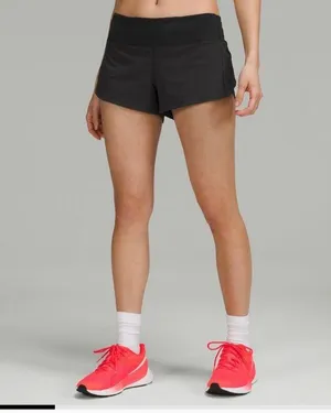 NWT Lululemon Speed Up LR Shorts 2.5” Lined Size 12 in Black thumbnail 2