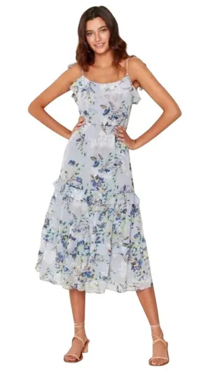 MISA LOS ANGELES Inae dress in periwinkle floral Women's Small thumbnail 1