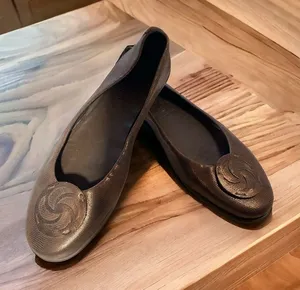 The Flexx Bon Plush Rose Toe Flat Bronze Leather US 8 EU 39 thumbnail 1