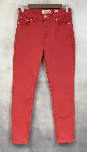 Lucky Brand Bridgette Skinny Jeans Women 6/28 Red‎ Stretch Ankle Indie Minimal thumbnail 1