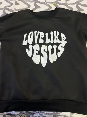Black love like Jesus sweatshirt Size M thumbnail 1