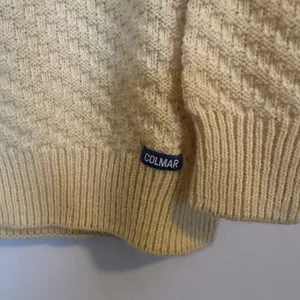 Vintage Colmar Yellow Knit Wool/Acrylic Long Sleeve Sweater thumbnail 3