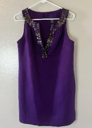 New York & Co. Purple Sleeveless tunic SZ:XL thumbnail 1