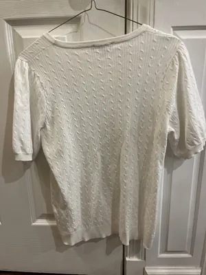 Adrianna Papell White Sweater thumbnail 3