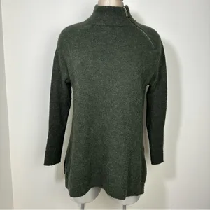 Vineyard Vines Sweater Alpaca Blend Pullover Zipper Neck Poncho Size Medium thumbnail 9