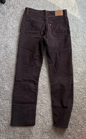 Levi’s Brown Corduroy Pants Premium Wedgie Straight thumbnail 2
