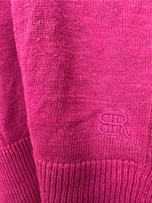 NWT Banana Republic Women's Size S Short Sleeve Pink Sweater Top Linen & Rayon thumbnail 6