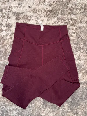 lululemon athletica women’s and Deep Burgundy Leggings thumbnail 8