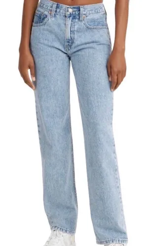 Levi’s Low Pro Straight Light Wash Denim Blue Jeans 30 thumbnail 1
