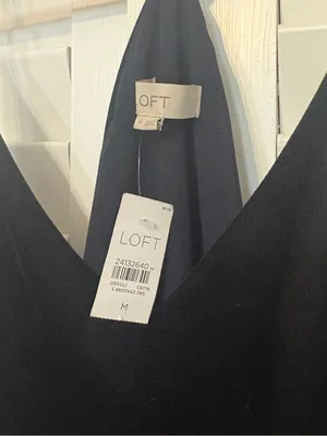 Loft Black Velvet‎ Cami Size Medium thumbnail 4