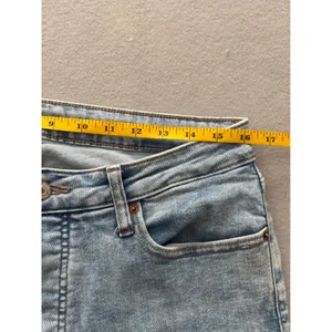 Old Navy O.G. Straight Jeans 12 Tall High Rise Distressed Acid Wash Button Fly thumbnail 6