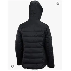 NWT Spyder Clara Puffer jacket Black Hooded Coat Woman size medium thumbnail 6