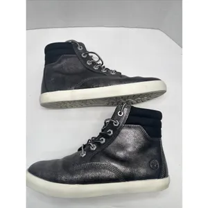 Timberland Dausette A1QIV Women’s 7.5 Black Metallic Leather Sneaker Boots thumbnail 9