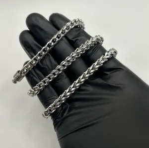 Pandora Stainless Steel 6mm Franco Link Necklace 20 Inch New Waterproof Hyperallergenic thumbnail 1