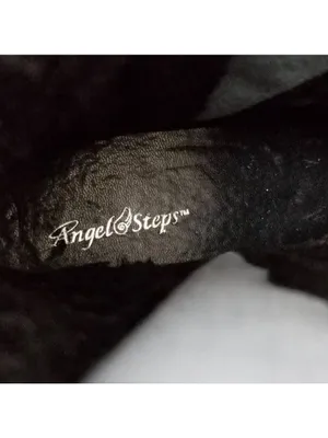 Angel Steps Womens Double Zip Boots Black Round Toe Side Faux Fur Lined Size 10M thumbnail 11