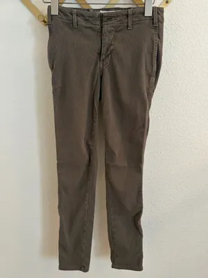 The Great Olive Green Corduroy Rambler Ankle Pants 25 Flawed thumbnail 2