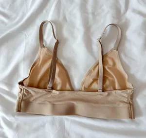 Aerie Smoothez Sand Unlined Mesh Bralette Size XS thumbnail 2