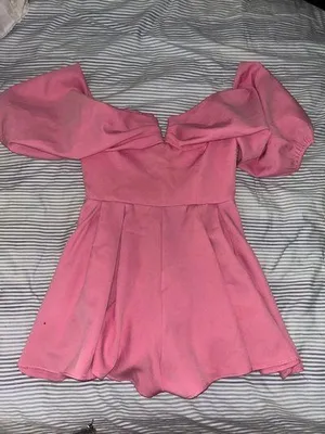 Linen rose boutique dress Pink thumbnail 1