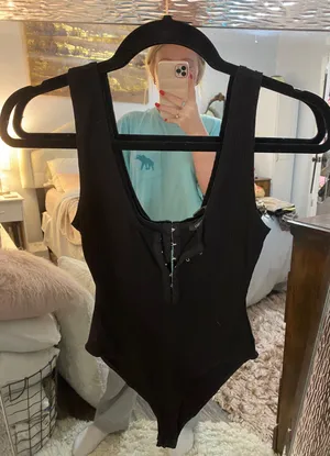 Forever 21 Black Bodysuit thumbnail 1