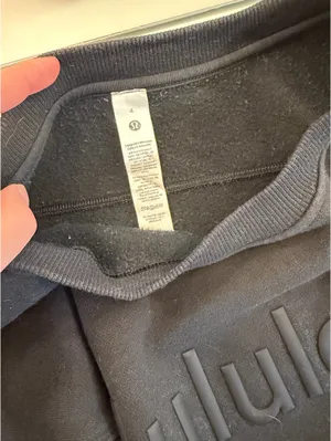 Lululemon Black Logo Crewneck Sweatshirt thumbnail 4