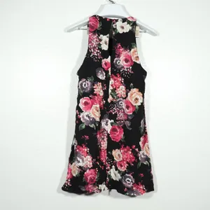 NWOT Lulus Casual Floral Mini Black Dress Size XS thumbnail 9