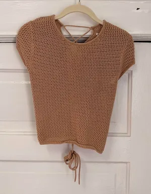 Reformation Crochet Cropped Tank Top thumbnail 1