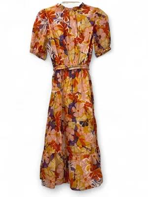 Avara Floral Midi Dress Women's Small thumbnail 6