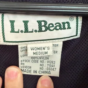L.L. Bean Womens Purple Anorak Jacket Medium Vintage Suede Trim Pullover W262 thumbnail 3