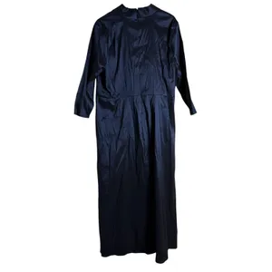 Marina Plus Size Navy Taffeta Surplice V-Neck 3/4 Sleeve Faux Wrap Dress 2X thumbnail 8