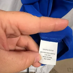 Amanda‎ Uprichard NEW $189 Women's Cobalt Blue Tie Wrap Mini Dress Sz Large thumbnail 9