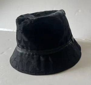 Coach Monogram Jacquard Bucket Hat Black Y2K Vintage size p/S thumbnail 1
