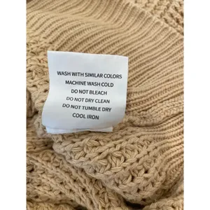Qualfort Womens Knit Cardigan XL Beige Button-Up 100% Cotton Lightweight Sweater thumbnail 7