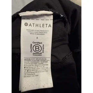 Athleta Women's Black Ankle Pull-On Pants 4 Nylon Spandex 27" Zip Pocket thumbnail 6