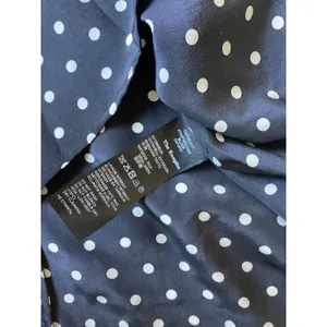 The Kooples Silk Polka Dot Sleeveless Zip Front Blouse Navy White FTOP1473 M thumbnail 4