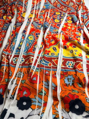 Style & Co Women’s M Strapless Smocked Boho Floral Border Print Maxi Dress thumbnail 5