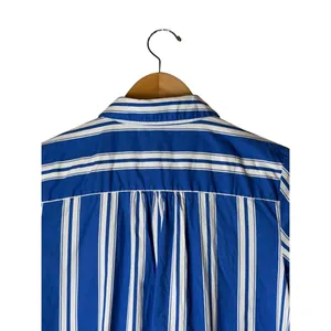 J Crew Amelia Shirt Dress Women 0 Blue White Striped Ruffle Hem Preppy Nautical thumbnail 7